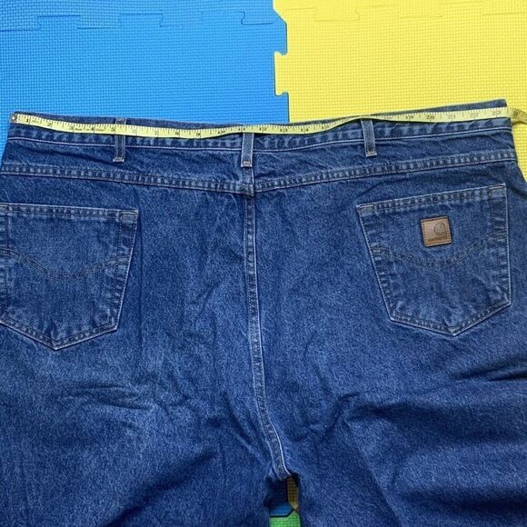 Carhartt B17 DST Relaxed Fit Men's Size 50x32 Denim Blue Jeans Dark Wash Tapered - Picture 6 of 8